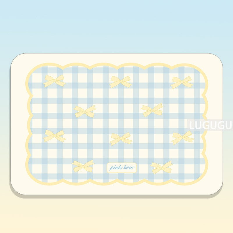 VIKAMA Cute Pet Placemats Cats And Dogs Universal Water-Absorbent Non-Slip Wash-Free Simple Pet Floor Mats Pet Supplies
