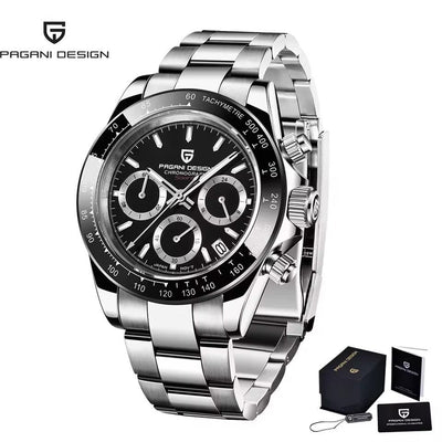 40mm New V2 PAGANI DESIGN Men's Quartz Watches Sapphire Retro Chronograph Stainless Steel Waterproof Watch Men Relogio Masculino