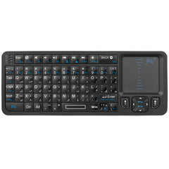 Rii K06 Mini Bluetooth Keyboard,Backlit 2.4GHz Wireless Keyboard with IR Learning Touchpad Android TV Box? Mac, Laptop, Windows