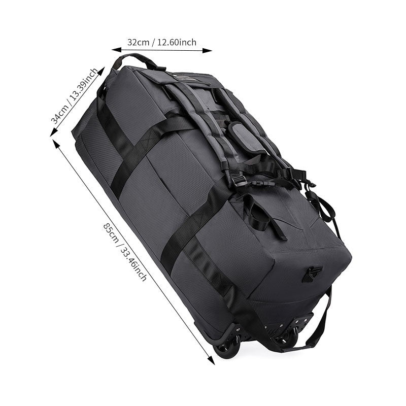 Travel Bag, Large Capacity Handbag, Portable Outdoor Carry-On Luggage, Wheeled Travel Bag, Convenient and Practical Unisex Travel Bag