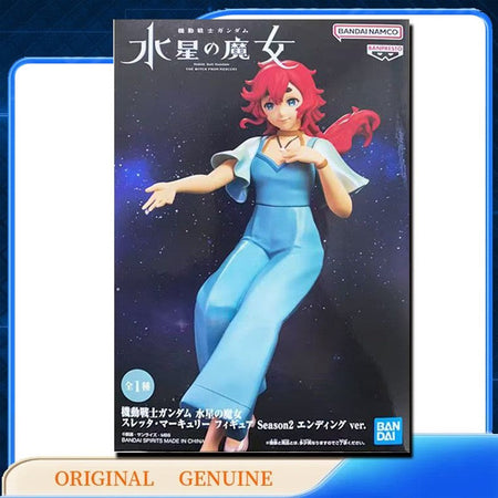 Bandai Original Genuine BANPRESTO SULETTA CHUATURY NIKA MIORINE ELAN GUEL Qposket Anime Action Figures Toys Gift Model Ornaments