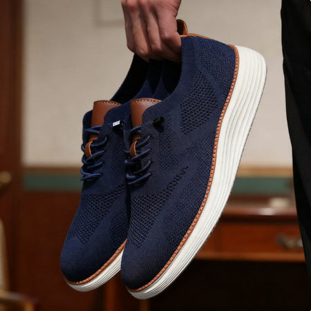 Men Casual Walking Shoes Breathable Mesh Knit Sneakers Hot Selling Bestselle Lightweight Non-slip Flat Lace Up Running Shoes Men