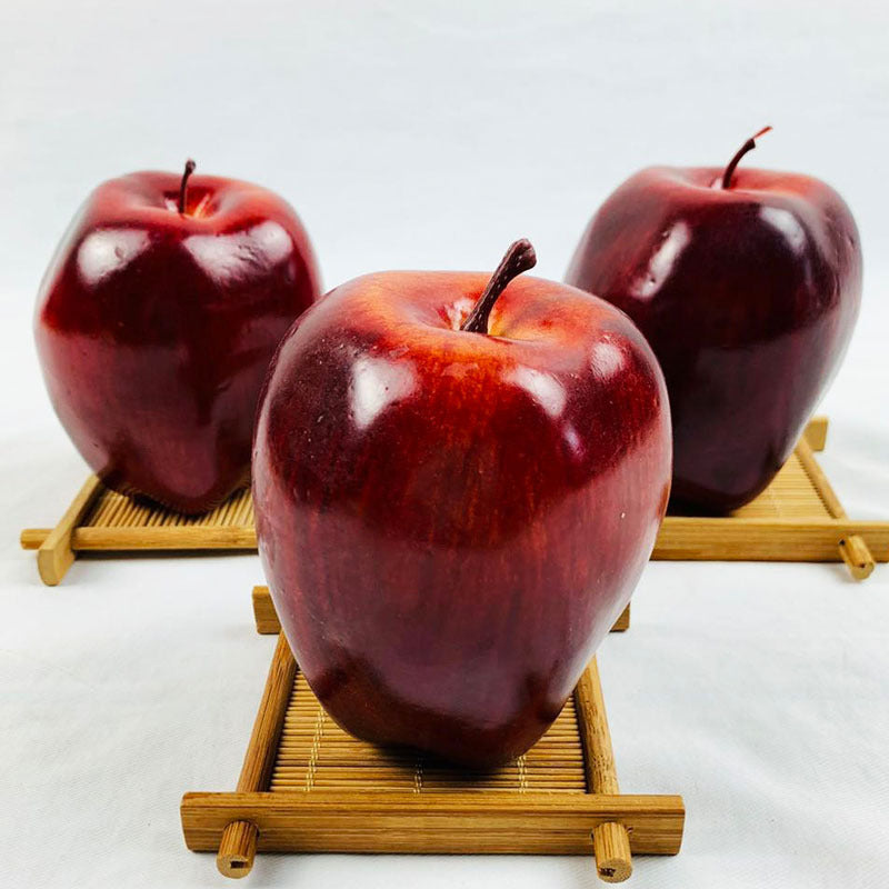 5PCS 8x9.5cm Artificial Fruit Fake Apple Food Photography Props Christmas Halloween Party Home Decoration Fake Fruits Ornaments