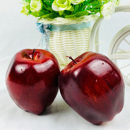 5PCS 8x9.5cm Artificial Fruit Fake Apple Food Photography Props Christmas Halloween Party Home Decoration Fake Fruits Ornaments