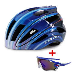 COLNELS Professional Cycling Helmet USB Charging Tail Light with Light Bar Outdoor Riding Sports Road Racing Bicycle Helmet