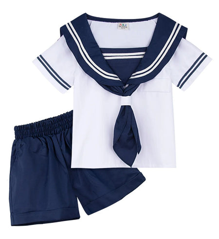 Japanese Style Party Uniform Kids Boys Girls Sailor Costume Carvial Cosplay Clothes Sets Halloween Cute JK Suit