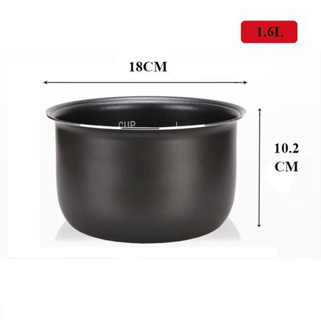 Electric Pressure Cooker Liner 1.6/3/4/5/6L Non-stick Rice Pot Gall Black Crystal Inner Accessories Cooker Parts only for Midea