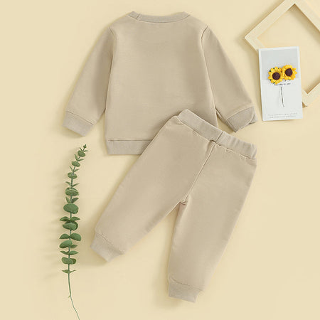 Baby Girl Clothes Newborn Infant Fall Winter Outfits Love Print Long Sleeve Sweatshirts Tops Pants Set 0-24M