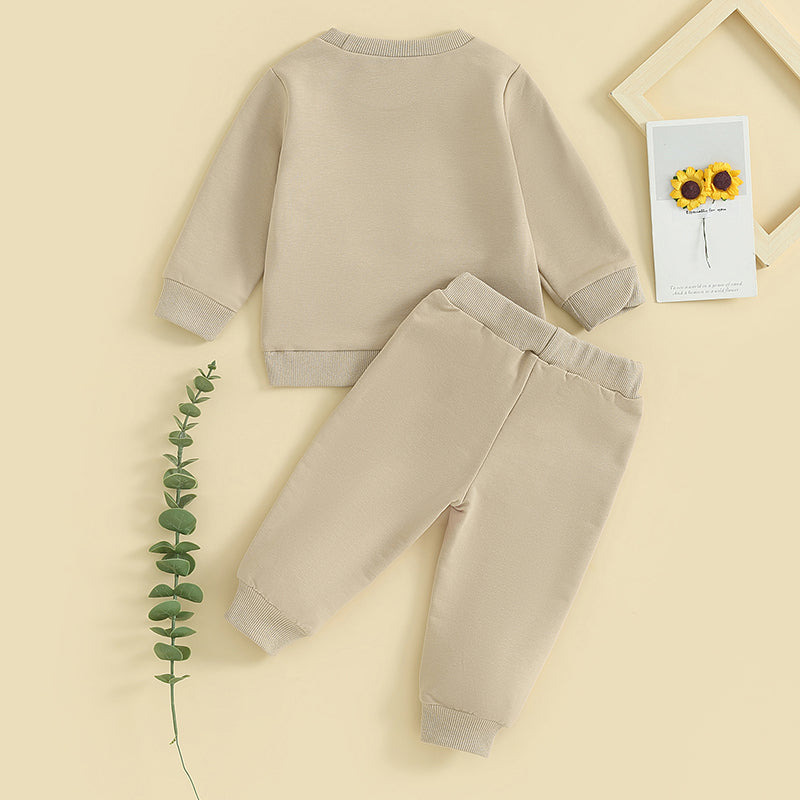 Baby Girl Clothes Newborn Infant Fall Winter Outfits Love Print Long Sleeve Sweatshirts Tops Pants Set 0-24M