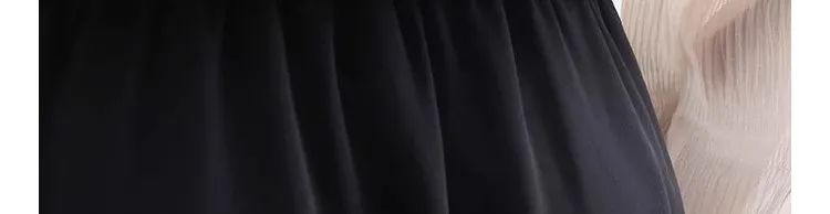 Plus Size High-waisted Slimming Black Draped Skirt Medium-length Umbrella Skirt For Women Thinning A- line Body Shaper