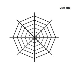 Halloween Black Scary Giant Spider Huge Spider Web Halloween Decoration for Home Bar Haunted House Props Holiday Outdoor Decor
