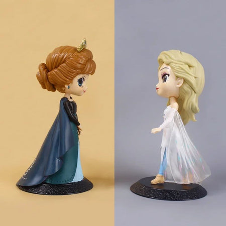 Disney Frozen Elsa Anna Princess Action Figure Cute Cartoon Model Dolls Collection Kids Toys Cake Decoration Room Ornaments Gift