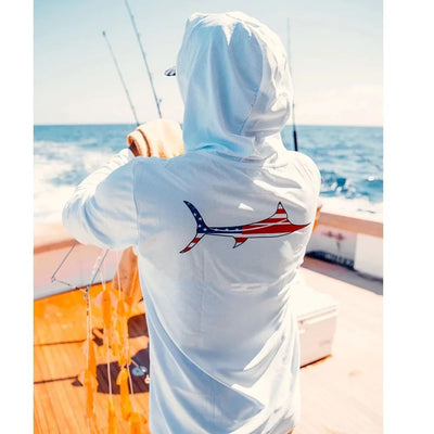 Bill Fish Gear Mens Long Sleeve Fishing Hoodie In Camo Shirts Fishing Performance Apparel Camisa De Pesca Fishing Sun Jerseys