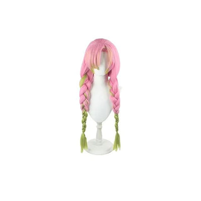Anime Kanroji Mitsuri Cosplay Costume Kimono Haori Dress Wig Clothes Halloween Costume for Adult Children
