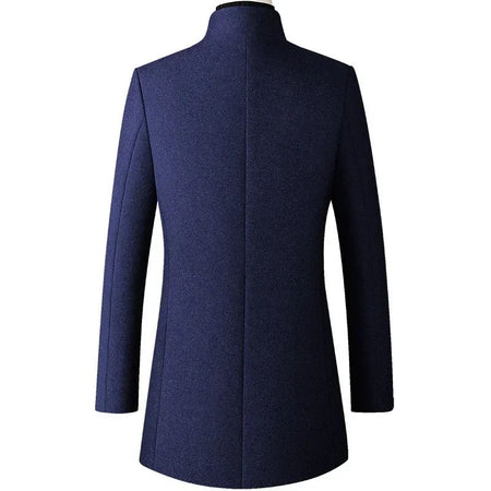 TFETTERS Brand Trench Coat Korean Fashion Business Casual Stand Collar Long Jackets for Men 2025 Autumn Windbreaker Winter Coats
