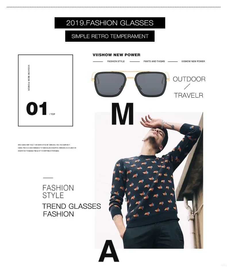 High Quality Iron Man Tony Stark Fishing Sunglasses Square Outdoor Sport Fishing Glasses Men Spider Eyewear Sports Sun Glasses