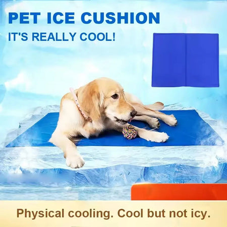 1pc-New Pet Ice Cushion Dogs Cats Summer Cooler Sleeping Pad Wear-resistant Cooling Heat Relief Cooling Sponge Gel Pet Supplies