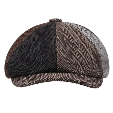 2025 New Classic Hat for Men Caps Vintage Retro Tweed Peaky Blinders Beret Hat Flat Peaked Cap Street Hats for Women Men