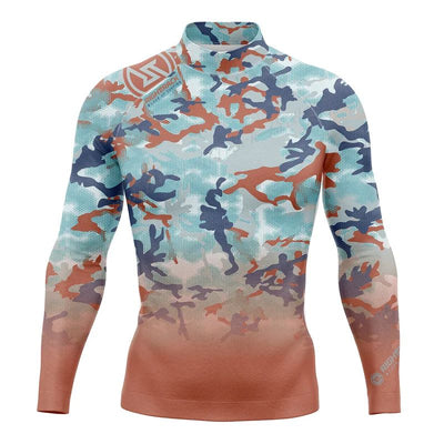 HotSale Men's Surfing Shirt Camouflage Lycra Rashguard RIGHTTRACK For Surf Sportswear Beach UV Swimwear UPF50  Clothes