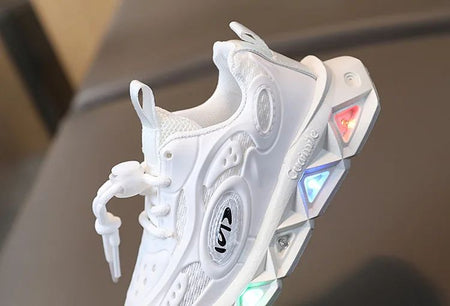 Baby Shoes2025 Spring Autumn New Boys and Girls Light Up Clunky Sneaker Small and Medium-sized Children's Soft Soled Baby Shoes