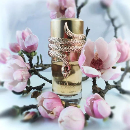 100ml Luxury Arabian Perfume Duo Unisex White & Gold Scents with Rich Oud Amberwood Coconut & Oriental Floral Notes Gifts