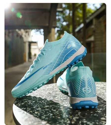 New Men Football Boots Match Ultralight Grass Cleats Soccer Shoes Sneakers Indoor Breathable Long Spikes Training Drop Shipping