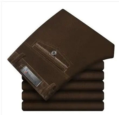 Corduroy pants loose joggers middle-aged men dad installed in autumn and winter 2023 men's casual Trousers for men streetwear