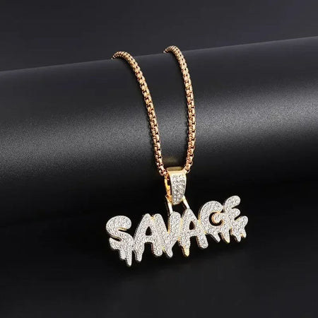 Bling Iced Out Pistol Pendant Submachine Gun Necklace Men Personality Hip Hop Rock Punk Cool Street Party Jewelry Gift