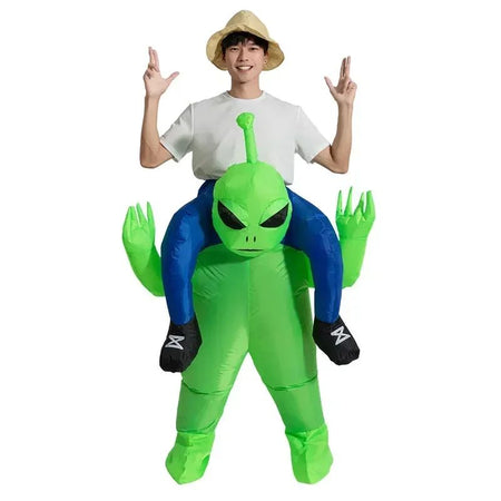 Adult Riding on Alien Inflatable Costume Party Halloween Costume Cosplay for man Women