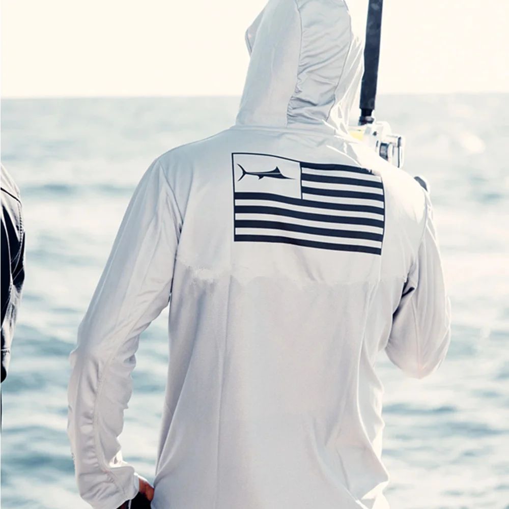 BILLFISH Gear Men Fishing Long Sleeve Hooded Shirts Blusas Para Pesca Fishing Performance Apparel Camisa De Pesca Uv Manga Longa