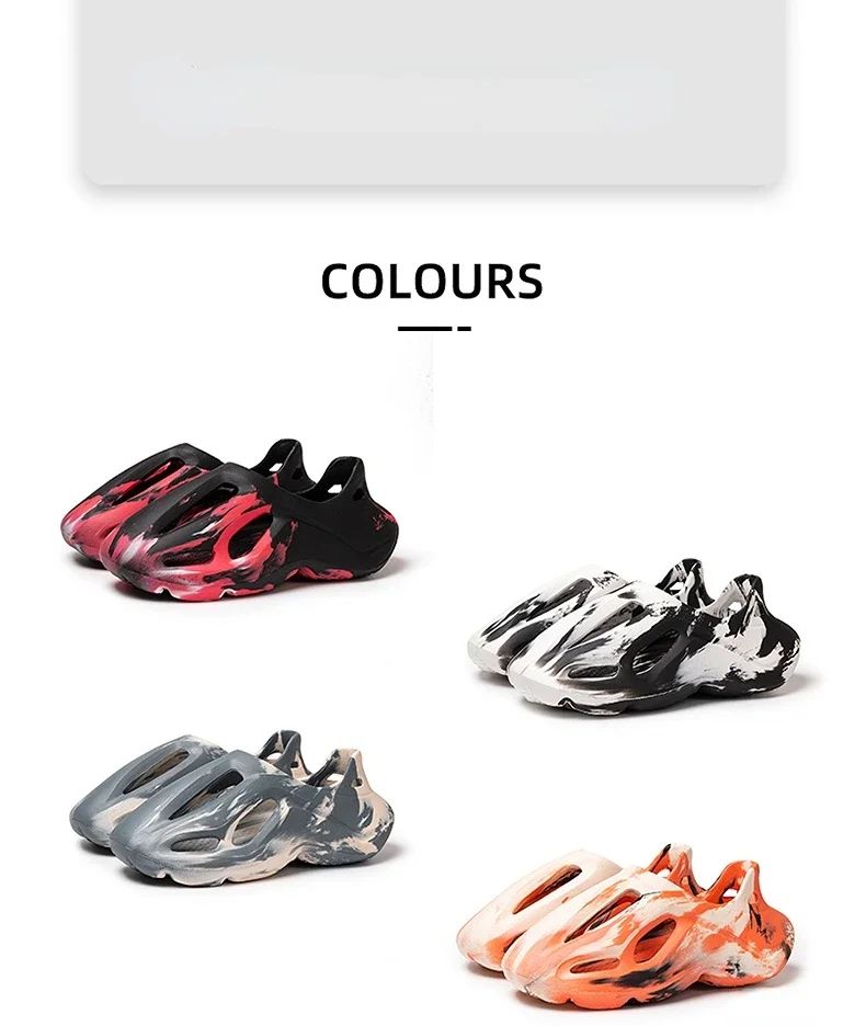 Adult EVA Sandals Injection Molded Men's and Women's Casual Beach Shoes Soft and Non Slip Slippers 36-47