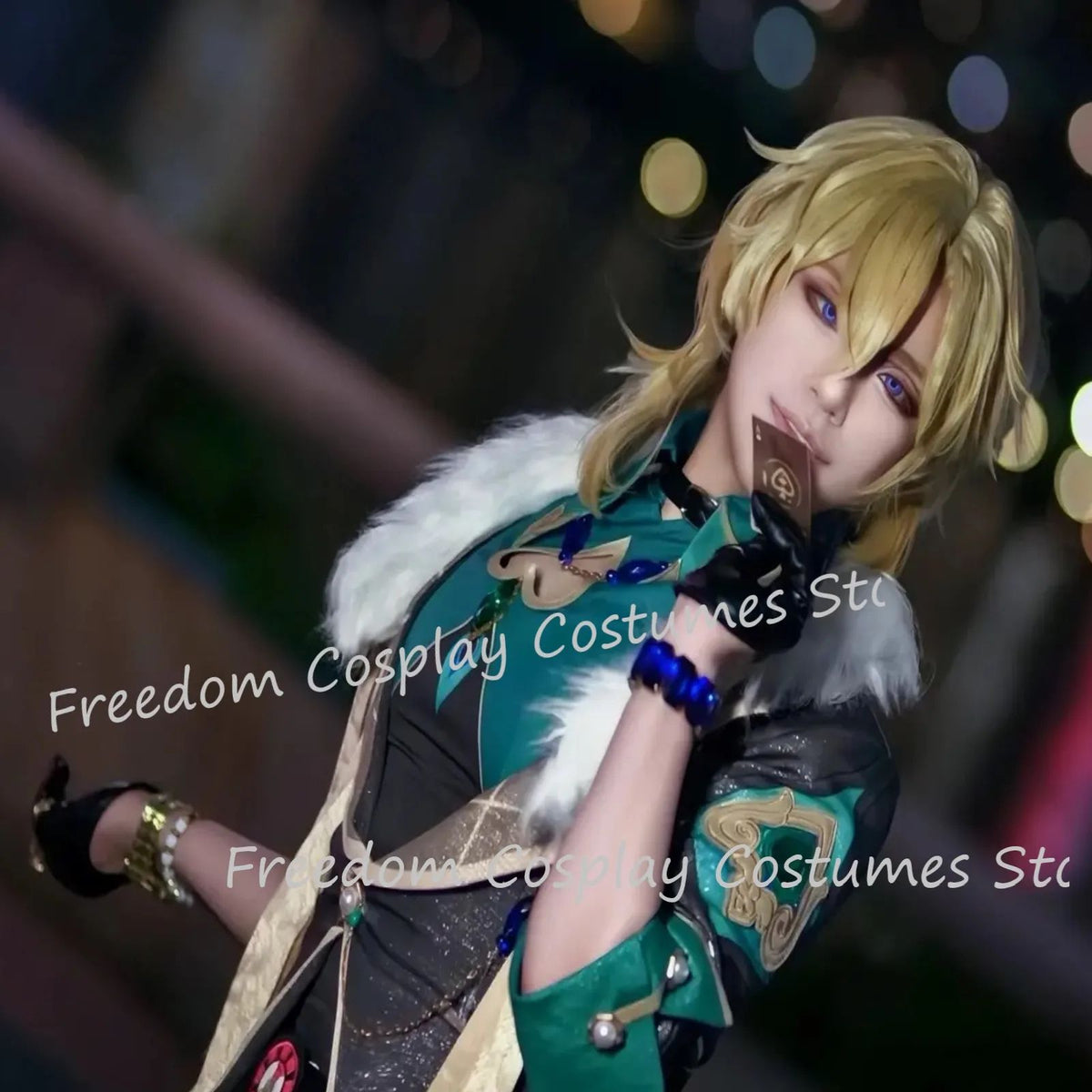 Aventurine Cosplay Costume Wig for Game Honkai: Star Rail Costume Handsome Fashion Combat Role Play Carnival Outfits with Hat