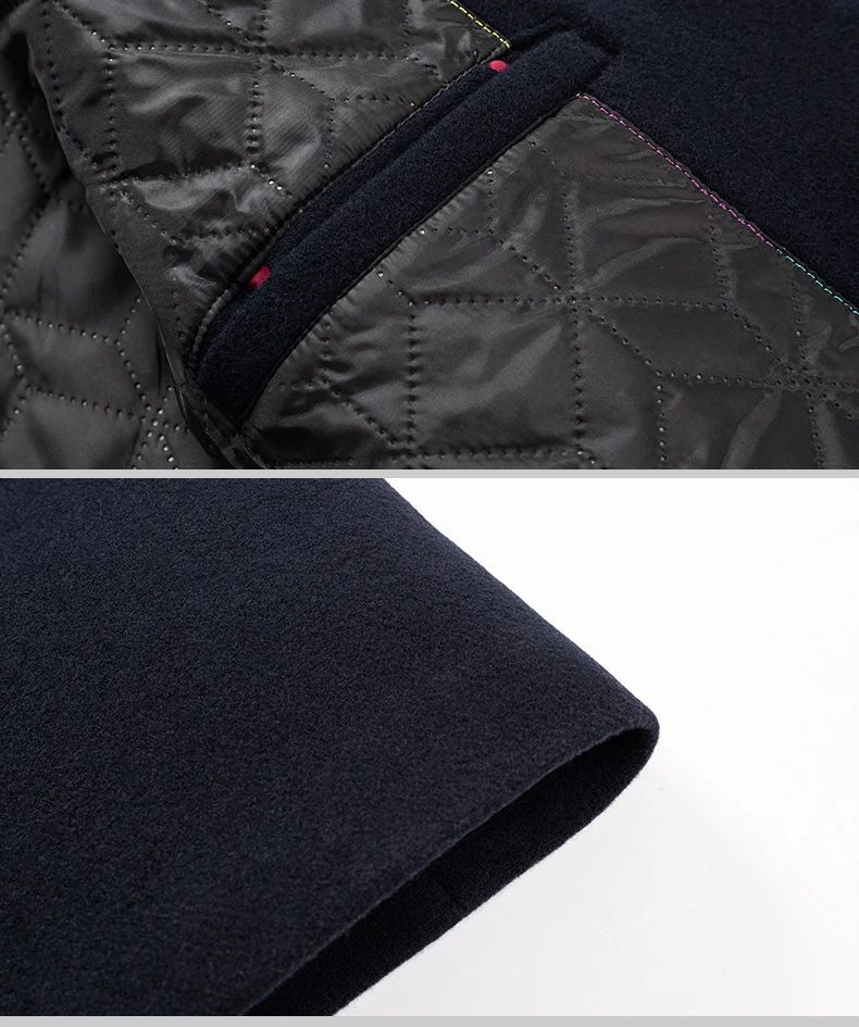TFETTERS Brand Trench Coat Korean Fashion Business Casual Stand Collar Long Jackets for Men 2025 Autumn Windbreaker Winter Coats