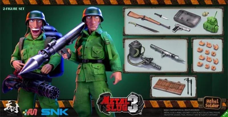 ?IN STOCK?TUNSHI Studio Original SNK Model Official Metal Slug 3 Marco Tarma Clark Still RALF JONES Rebel Soldier 1/12 Mecha Toy