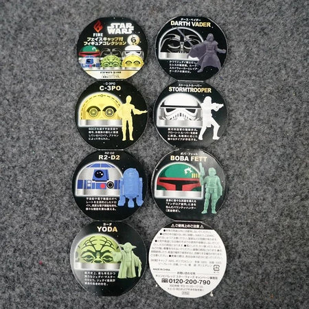 Star Wars Capsule Toy Darth Vader Imperial Stormtrooper Yoda R2-D2 C-3PO Action Figures Desktop Ornaments Collectible Toys Gifts