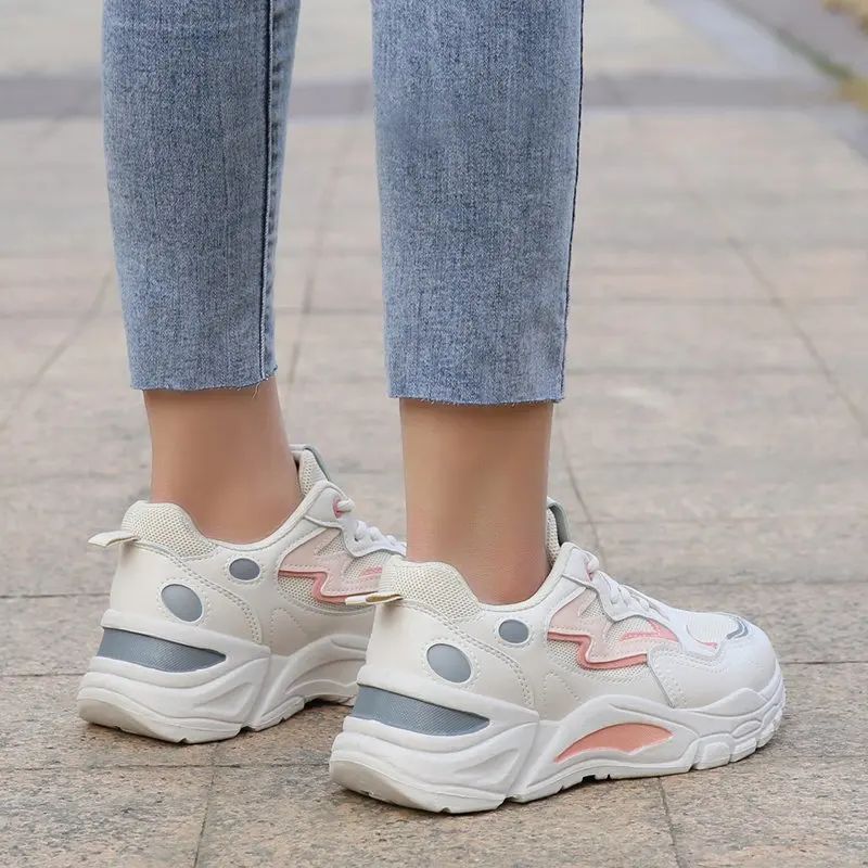 Height Increasing Chunky Sneakers Women New Fashion Lightweight Breathable Platform Mesh Sport Shoes Women's Casual Sneaker