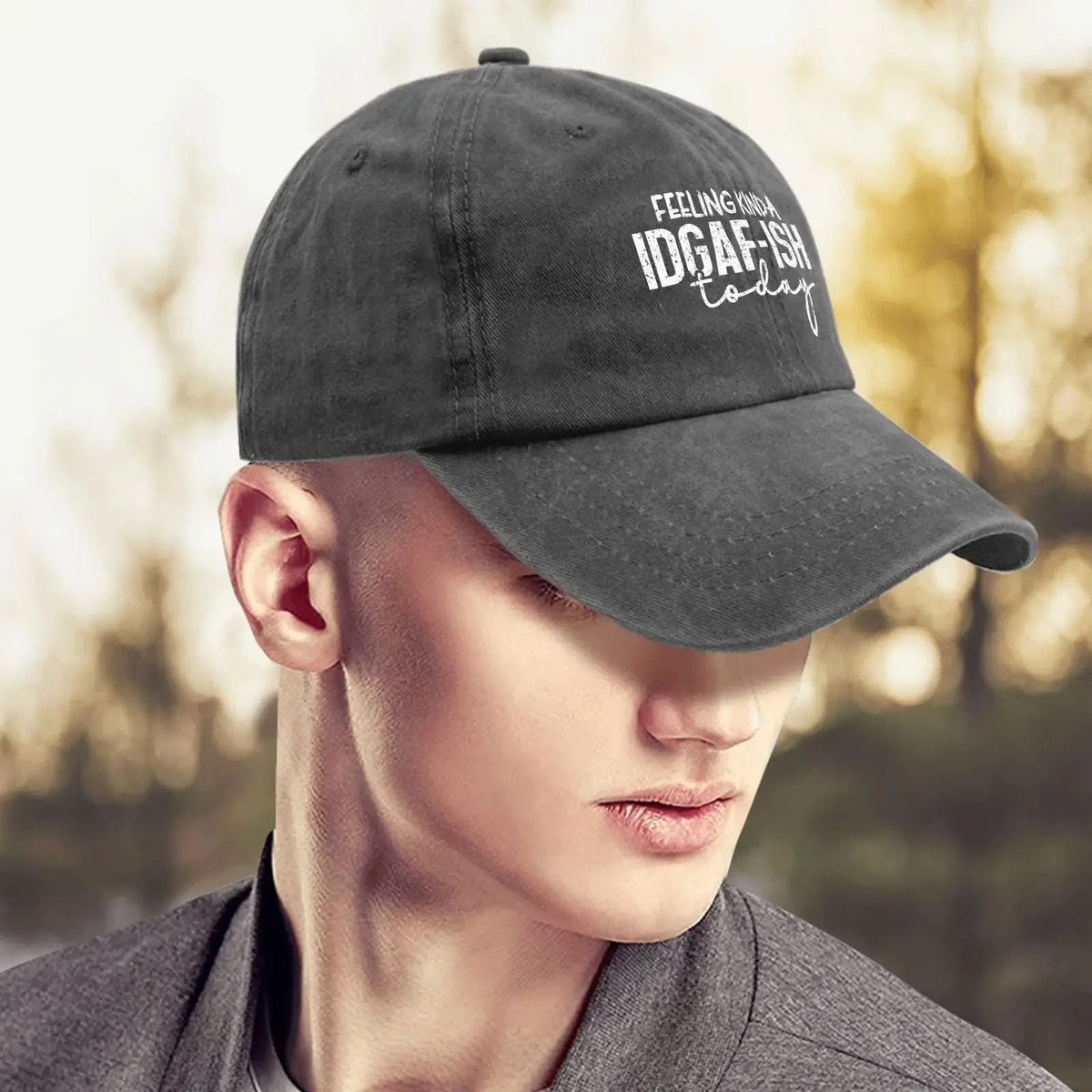 Feeling Kinda Idgaf Today Trucker Hat Womens Men Sun Hats Baseball Caps Gifts for Man Sports Outdoor