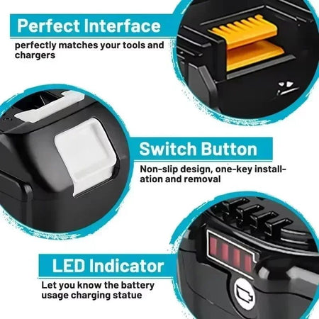 Original genuine Makita 6Ah 6000mAh 18V Makita battery BL1860 BL1850B BL1850 BL1840 BL1830B makita rechargeable lithium battery