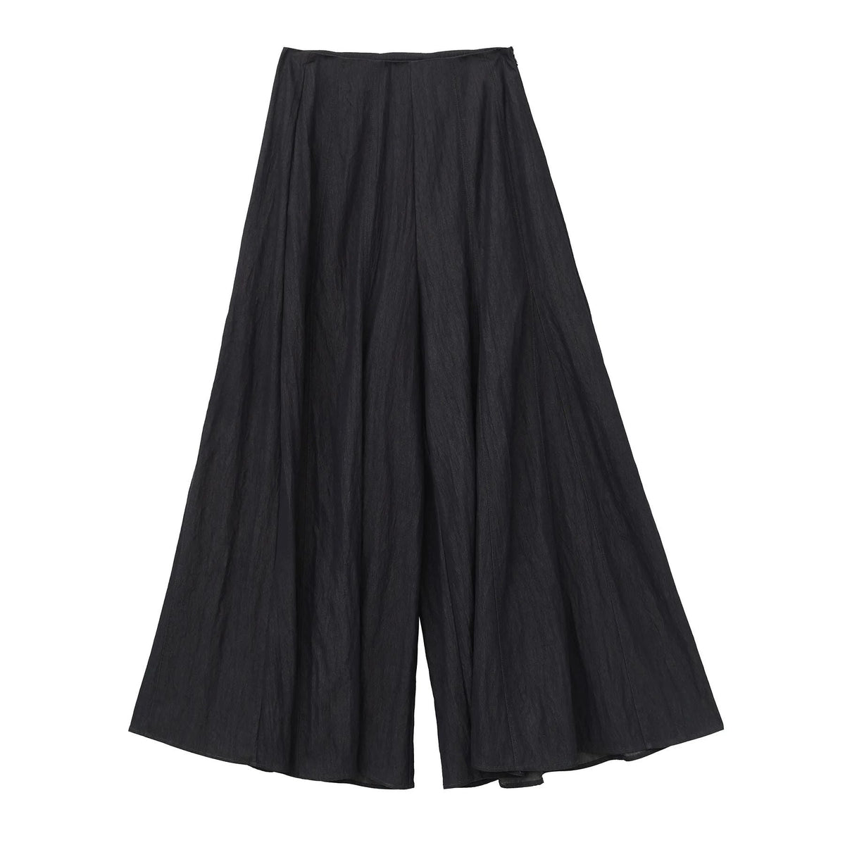 Neihe Summer Fashion Casual Wide Leg Denim Skirt Pants High-End Sensation Women's Long Pants Nine Points Seven Points Five Point