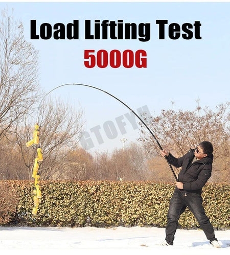 2.1m-4.5m Telescopic Fishing Rod  Travel Surf Rod Spinning Power 10-250g Distance Throwing Pole High Carbon Baitcasting Rod