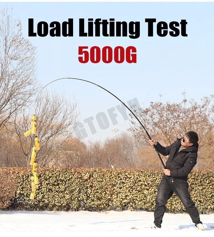 2.1m-4.5m Telescopic Fishing Rod  Travel Surf Rod Spinning Power 10-250g Distance Throwing Pole High Carbon Baitcasting Rod