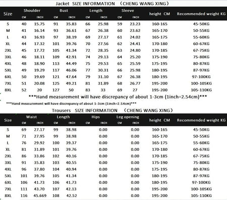 Suit 8XL (Blazer + Trousers) Men Korean Version of The Youth Elegant Fashion Simple Casual Gentleman Best Man Suit 2 Piece Suit