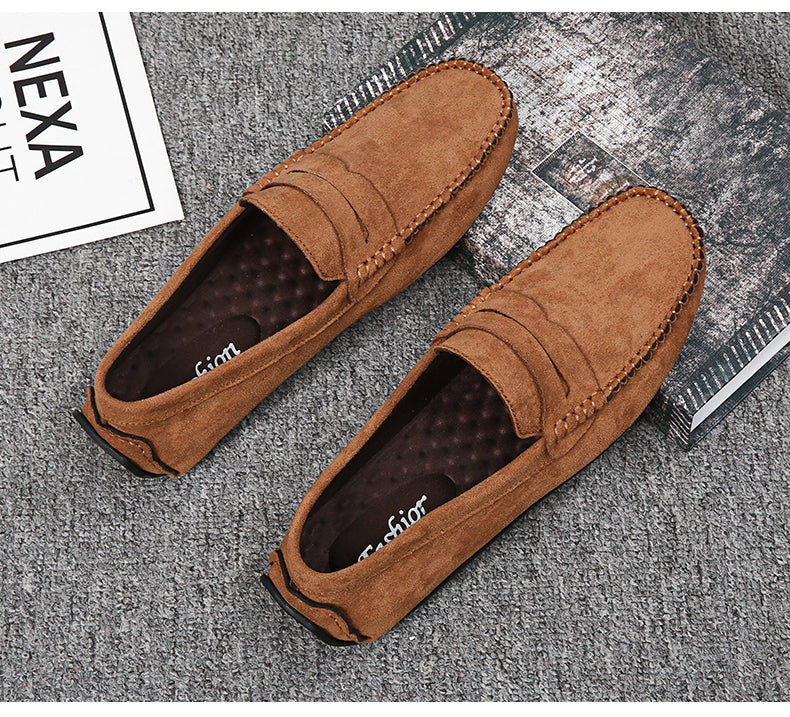 Fashion Suede Men Casual Shoes Breathable Comfort Slip-on Mens Driving Shoes Luxury Brand Men Loafers Mens Lazy Shoes Moccasins