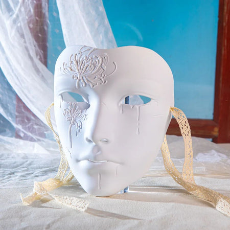 Mask Retro Hand Drawing Fashion Men and Women SameStyle Ancient Style Adult Style Hanfu Props Ball Party Secret Room Accessories