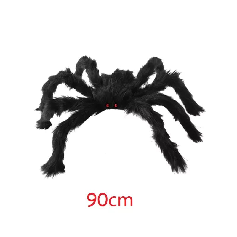 Halloween Spider Decoration Realistic Super Plush Spider Scary Indoor Home Scream Party Outdoor Garden Yard Decoration Supplies