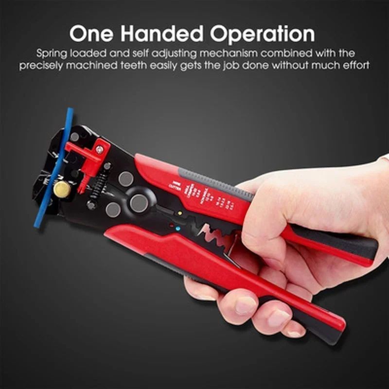 Crimper Cable Cutter Adjustable Automatic Wire Stripper Multifunctional Stripping Crimping Pliers Terminal Hand Tool