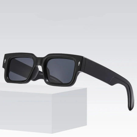 Retro Men Square Sunglasses For Women Vintage Luxury Rivet Designer Sun Glasses Fashion Arrow Shades UV400 Eyeglasses