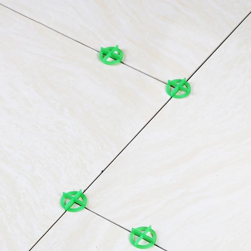 100Pcs Porcelain Tile Spacers Clips Wedge Ceramic Leveling System For Floor Wall Tile Gap Leveling System Construction Tools