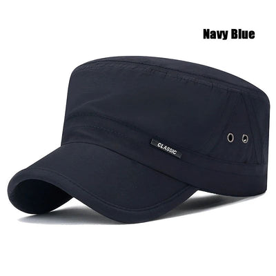 New Mens and Womens Flat Cap Venting Holes On The Military Academy Cadet Caps Fashionable Classic Outdoor Casual Sport Sun Hat