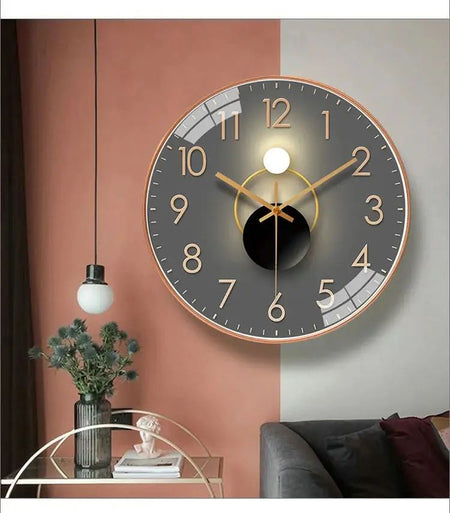 Mute Wall Clock Stereo Digital Scale Wall Clock Modern Minimalist Style Decorative Clock for bedroom study livingroom